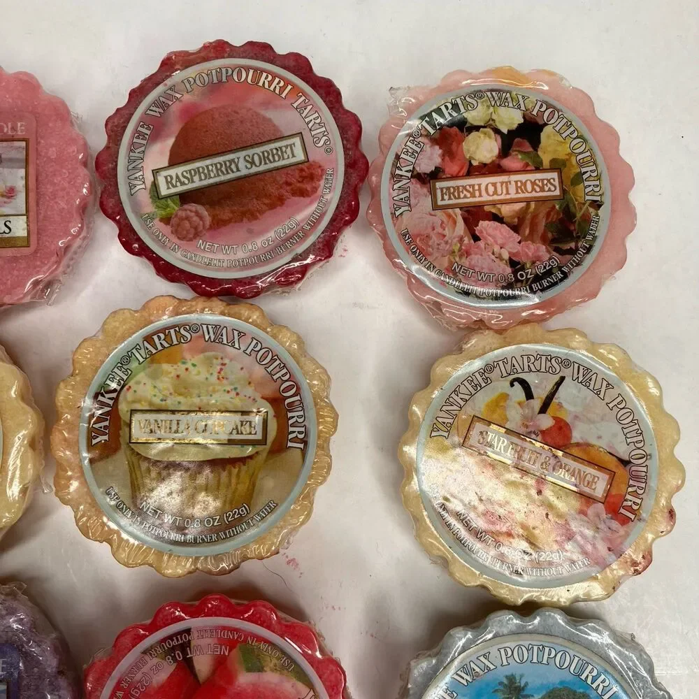 Yankee Candle Wax Potpourii Tarts Mixed Lot of 15 New Sealed